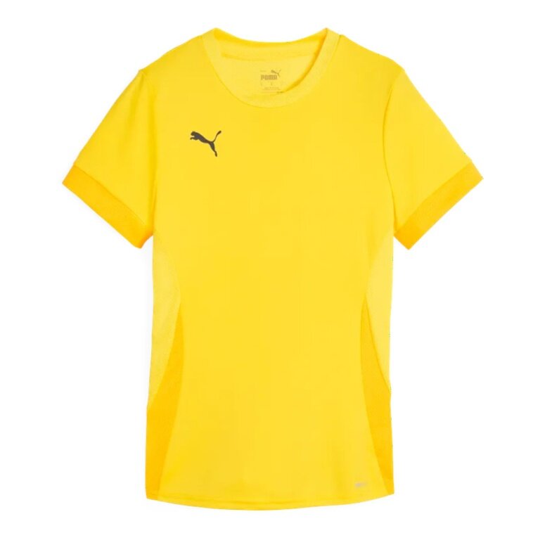 Puma Trainings-Shirt teamGOAL Matchday Jersey (100% rec. Polyester) kurzarm gelb Damen