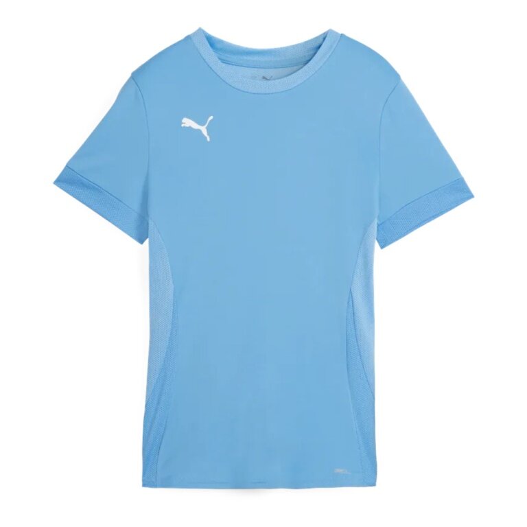 Puma Trainings-Shirt teamGOAL Matchday Jersey (100% rec. Polyester) kurzarm hellblau Damen
