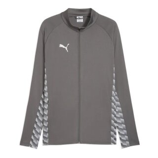 Puma Trainingsjacke teamLIGA26 Training Jacket (Full-Zip, 100% rec. Polyester, atmungsaktiv) grau Herren