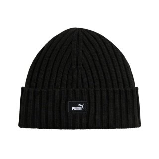 Puma Strickmütze (Beanie) ESS Fisherman (Rippenstruktur) schwarz - 1 Stück