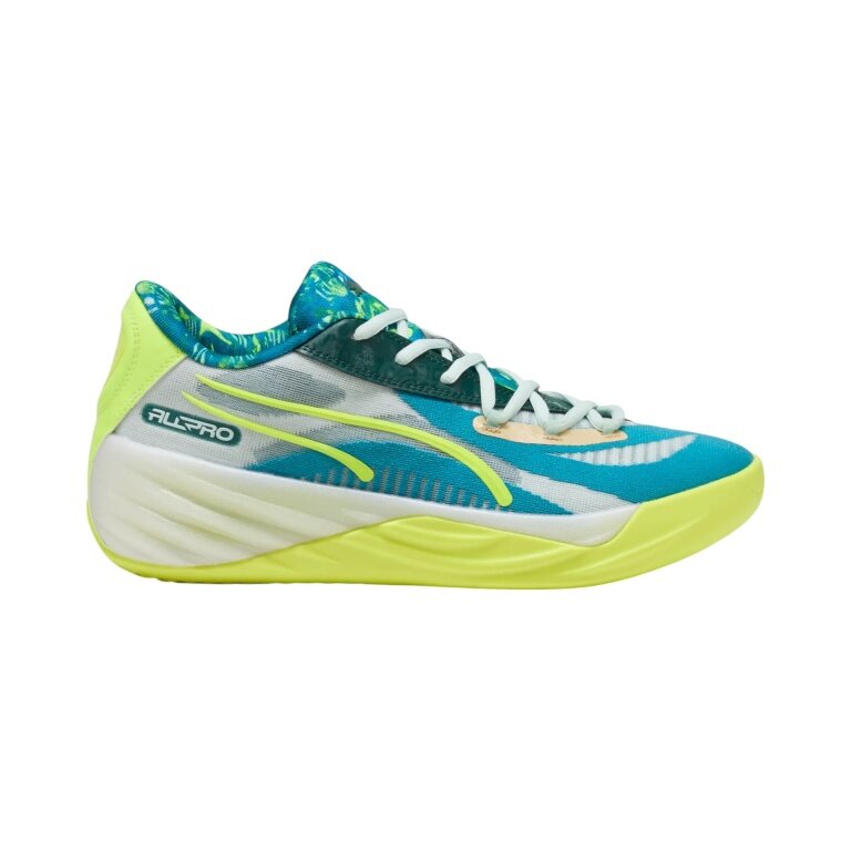 Puma Hallen-Indoorschuhe All-Pro Nitro Hoops Dreamz (Basketball) blau/limegelb Herren