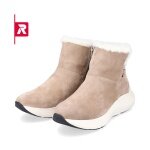 Rieker Winterstiefel 42170-64 Rauhleder (Stiefel mit seitlichen Reissverschluss und Innenfutter) beige Damen