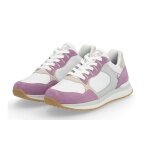 Rieker Sneaker 42508-80 (Glattleder) weiss/lila Damen