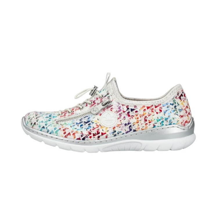 Rieker Sneaker (Kunstleder) L3252 weiss/bunt Damen
