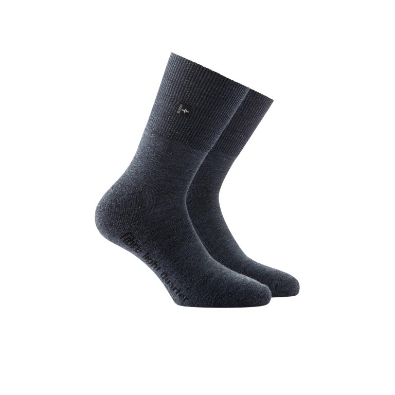 Rohner Wandersocke Fibre Light Quarter (Mischgewebe) denimblau - 1 Paar