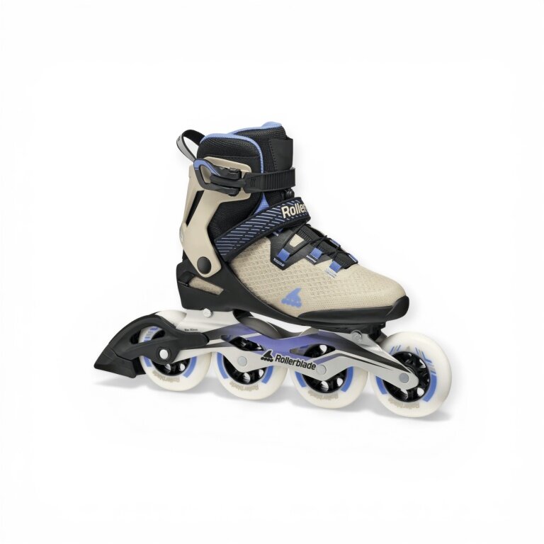 Rollerblade Inline Skates Macroblade 90 (Rollen: 90mm/84A, Kugellager: SG9) schwarz/sand/blau Damen