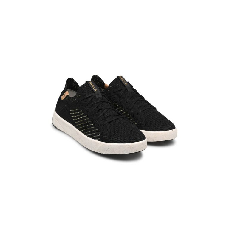 Saola Sneaker Cannon Knit 3 schwarz/gold Damen