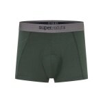 super natural Boxershort Bike Merino Unstoppable Padded (ergonomisches Sitzpolster) dunkelgrün Herren