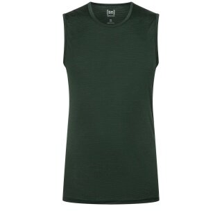 super natural Unterwäsche Unterhemd Merino Unstoppable Under dunkelgrün Herren