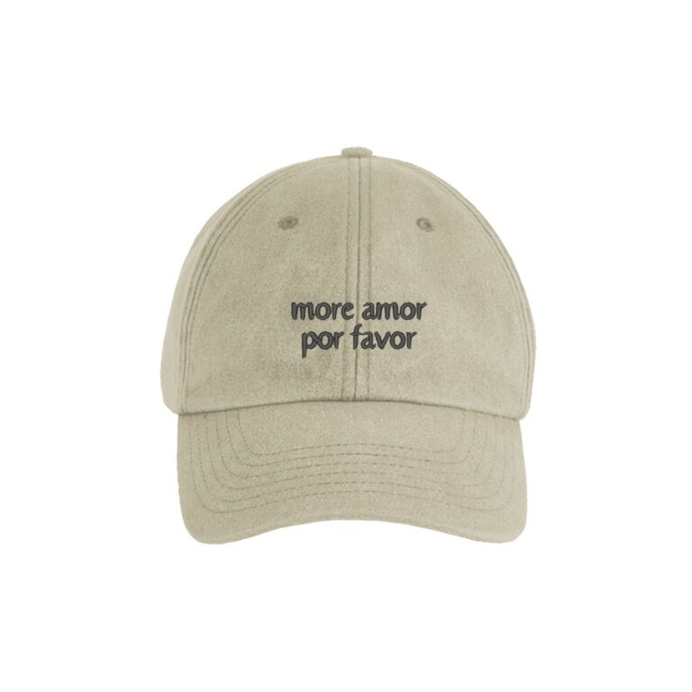 SWFD Basecap more amor por favor Vintage Cap sandbraun - 1 Stück