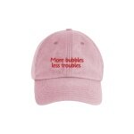SWFD Basecap More Bubbles Less Troubles Vintage Cap pink - 1 Stück