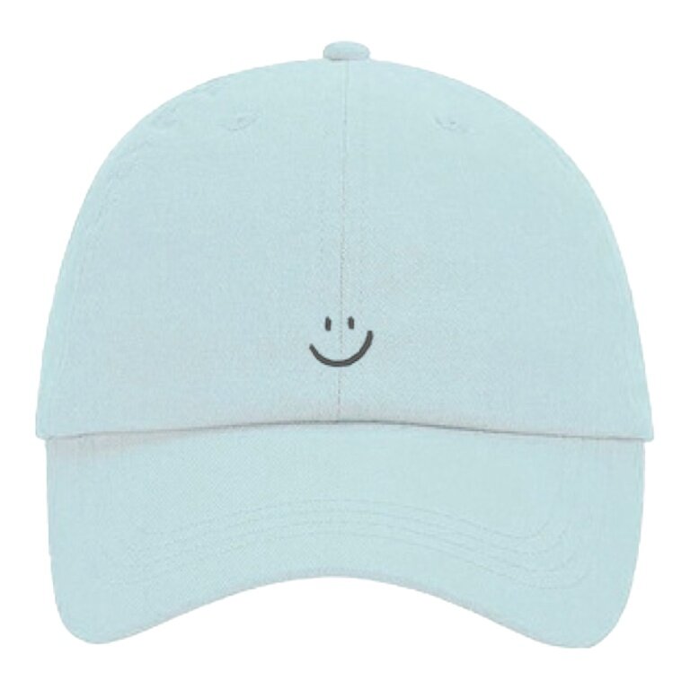 SWFD Basecap Smiley Sommer Kappe hellblau - 1 Stück