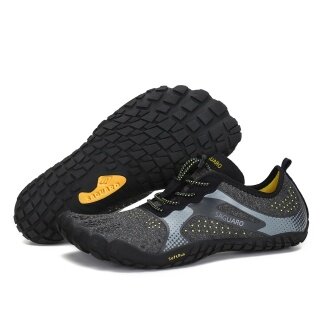 Saguaro Barfussschuhe Fast I (flexible Sohle, breite Zehenbox) schwarz/grau