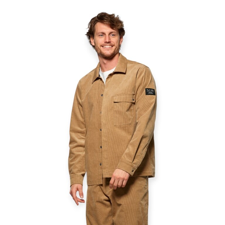 Salewa Cordhemd Fanes Cord Overshirt (Baumwolle, Brusttasche) desert beige Herren