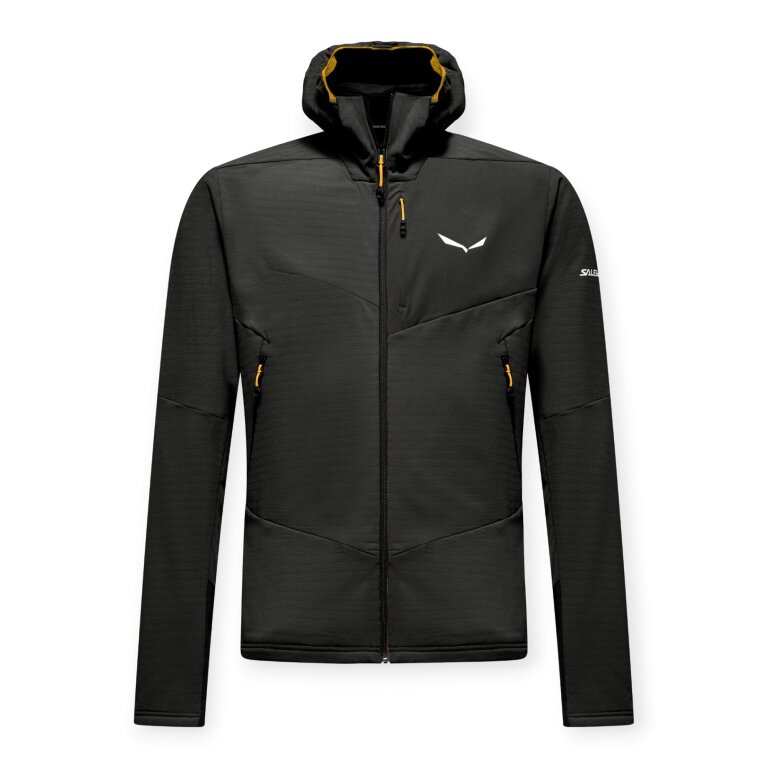 Salewa Fleecejacke Ortles Fleece Pro Hooded (warm, , 4-Wege-Stretch, winddicht) schwarz Herren