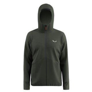 Salewa Kapuzenjacke Puez Merino Durastretch (hoher Tragekomfort) dunkelolivgrün Herren