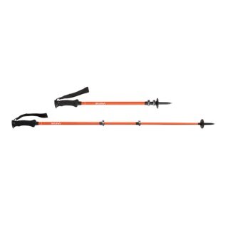 Salewa Wanderstöcke Puez Aluminum Pro Poles (Teleskopstocke, leicht, höhenverstellbar) orange - 2 Stück