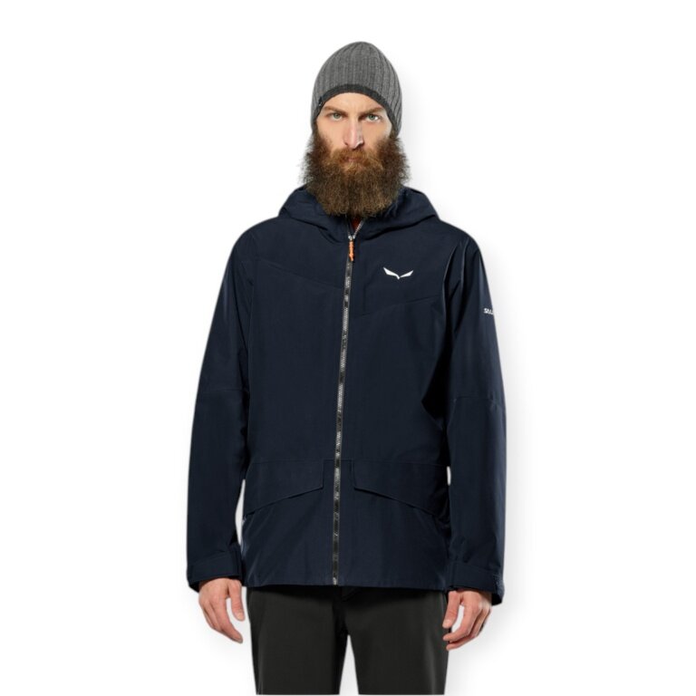 Salewa Wander-Hardshelljacke Puez GTX 2L EPE (wasserdicht, winddicht) navyblau Herren