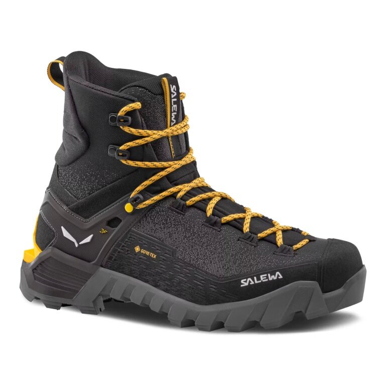 Salewa Wanderschuhe Ortles 2 Mid GTX (Bergsteigen, wasserdicht) schwarz/asphlatgrau Herren