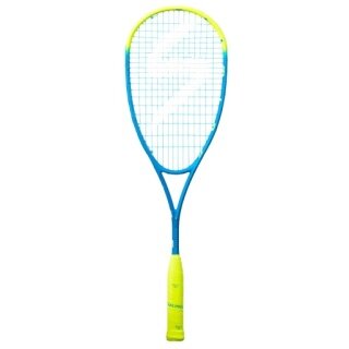 Salming Squashschläger Fusione PowerLite 149g/kopflastig blau/gelb - besaitet -