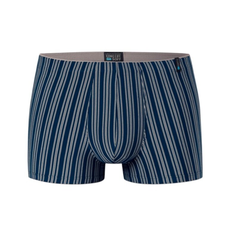 Schiesser Boxershorts Long Life Soft 183146 dunkelblau gestreift Herren - 1 Stück