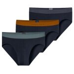 Schiesser Unterwäsche Slip Rio Organic Cotton Webgummibund 95/5 mehrfarbig Herren - 3 Stück