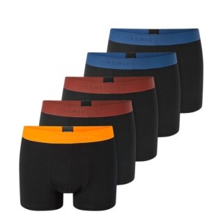 Schiesser Unterwäsche Boxershorts 95/5 Organic Cotton Webgummibund schwarz Herren - 5 Stück