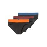 Schiesser Unterwäsche Slip Rio Organic Cotton Webgummibund 95/5 mehrfarbig schwarz 926 Herren - 3 Stück