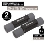 Schildkröt Fitness Soft-Hanteln grau Set 2x1kg im Carrybag
