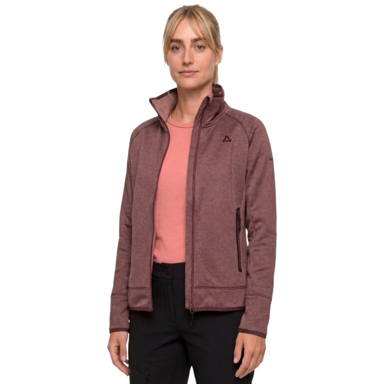 Schöffel Fleecejacke Refoca (warm, 2-Wege-Stretch) rosabraun Damen