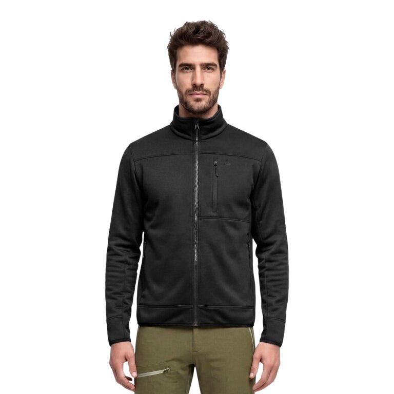 Schöffel Fleecejacke Refoca (warm, 2-Wege-Stretch) schwarz Herren