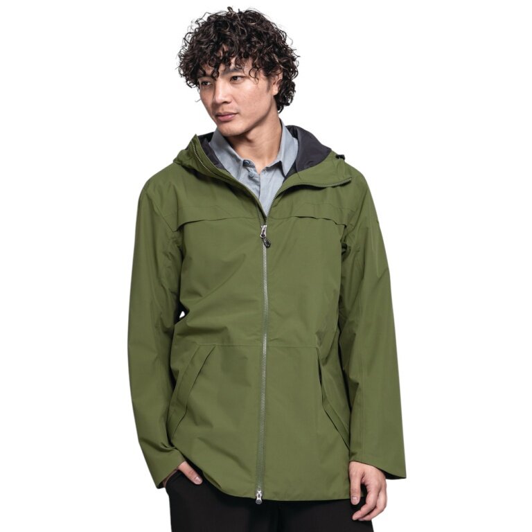 Schöffel Regenjacke Urban Parka Style Bohorok MNS (wasserdicht, atmungsaktiv) grün Herren