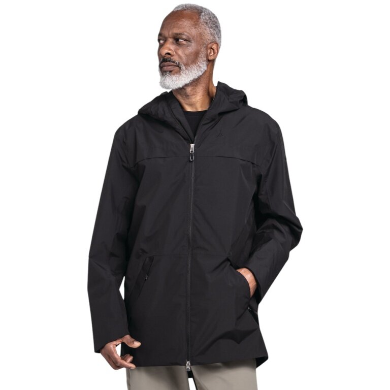Schöffel Regenjacke Urban Parka Style Bohorok MNS (wasserdicht, atmungsaktiv) schwarz Herren