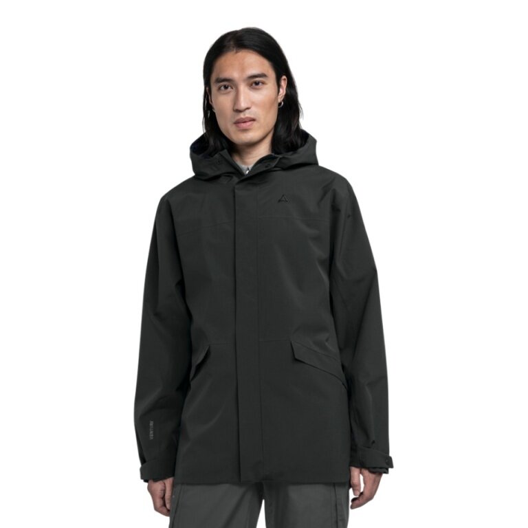 Schöffel Regenjacke CIRC Style Smue (wasserdicht, 2-Wege-Stretch) schwarz Herren