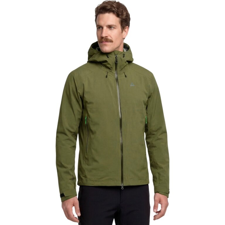 Schöffel Wanderjacke Cascata (3-Lagen, wasserdicht, atmungsaktiv) dunkelgrün Herren