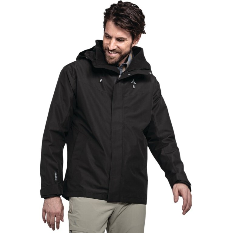 Schöffel Wanderjacke Hiking 3in1 Style Okere Jacket (wasserdicht, 2-Lagen VENTURI) schwarz Herren