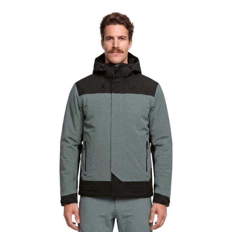 Schöffel Winter-Wanderjacke 3in1 Refoca (wasserdicht, atmungsaktiv, warm) grau Herren