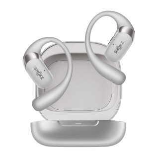 Shokz Kopfhörer OpenFit 2+ (P55-Wasserbeständigkeit, 11 Stunden Wiedergabezeit) grau
