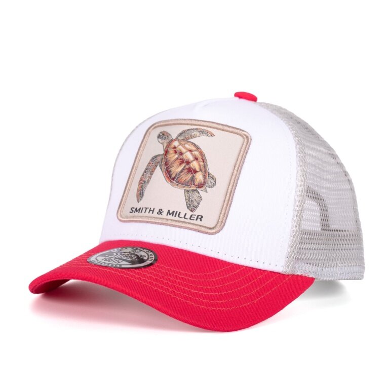 Smith&Miller Basecap Miramar Trucker Youth Cap weiss/koral/silber - 1 Stück