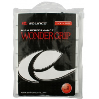 Solinco Overgrip Wonder 0.6mm (Tacky und Soft) weiss 12er Clip-Beutel
