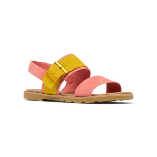 Sorel Sandale Ella III Slingback (Leder) korallrot/gelb Damen