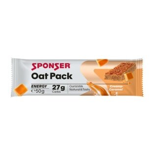 Sponser Energy Oat Pack (geballte Energie aus Hafer) Creamy Caramel 25x50g Box
