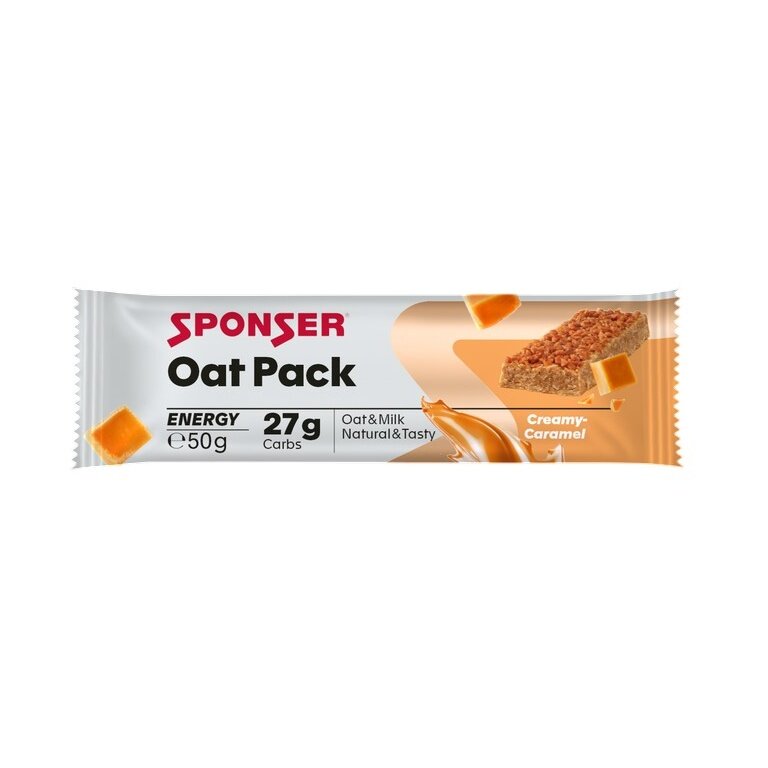 Sponser Energy Oat Pack (geballte Energie aus Hafer) Creamy Caramel 25x50g Box