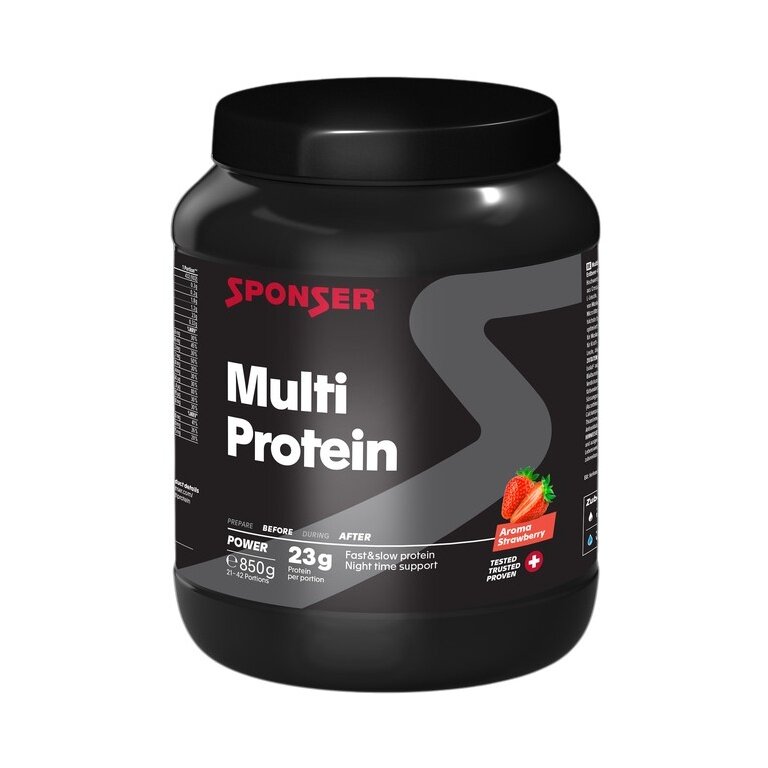 Sponser Power Multi Protein CFF (Mehrkomponenten Eiweiss) Erdbeere 850g Dose