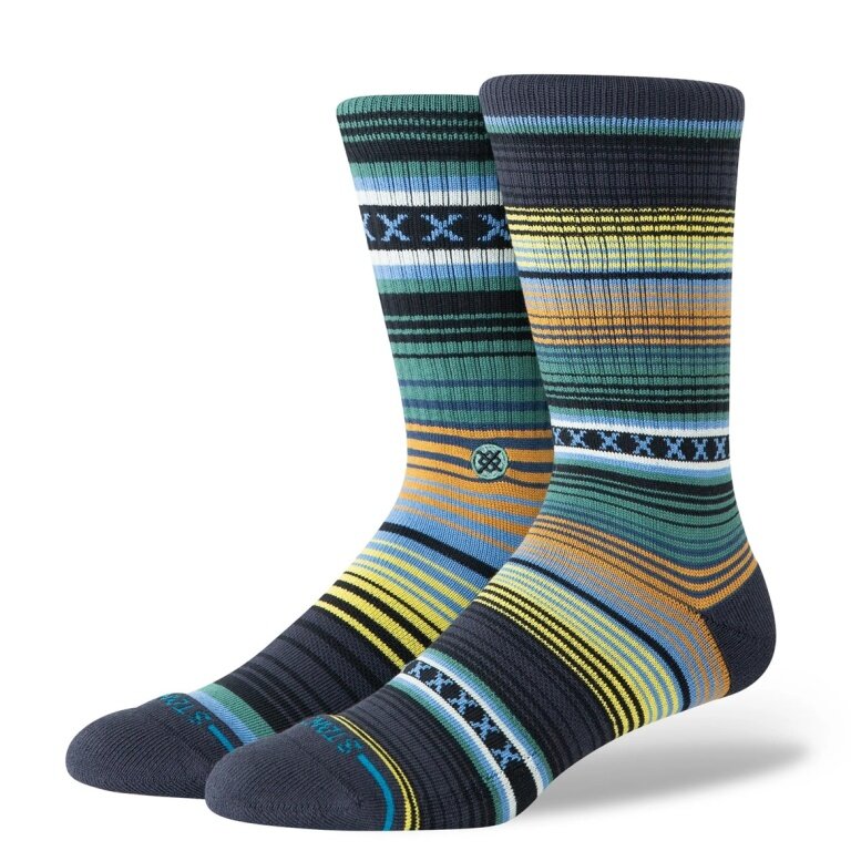 Stance Tagessocke Crew Curren Staple tiefblau/orange - 1 Paar