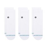 Stance Tagessocke Quarter Icon weiss - 3 Paar