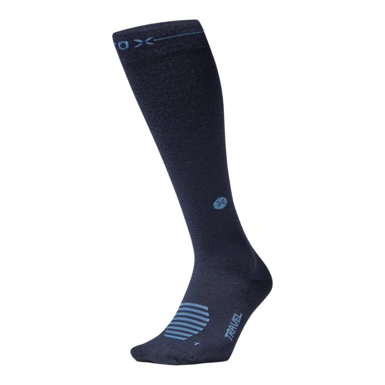STOX Energy Socks Tagessocke Travel Merino Kompressions-Reisesocken (fördert die Durchblutung) dunkelblau Herren - 1 Paar