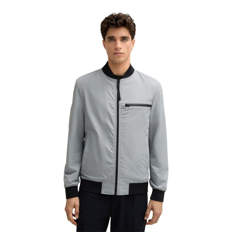 STRELLSON Blouson-Übergangsjacke Clearwater Flex (wind- und wasserfest) silbergrau Herren