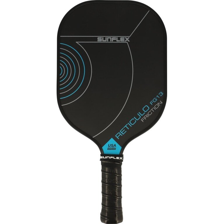 Sunflex Pickleball Schläger Reticulo FG13 Friction schwarz/blau