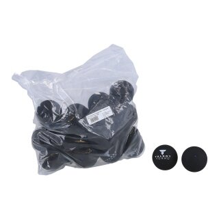 Talbot Torro Squashball (1 blauer Punkt, Speed schnell) schwarz - 25 Bälle im Polybag